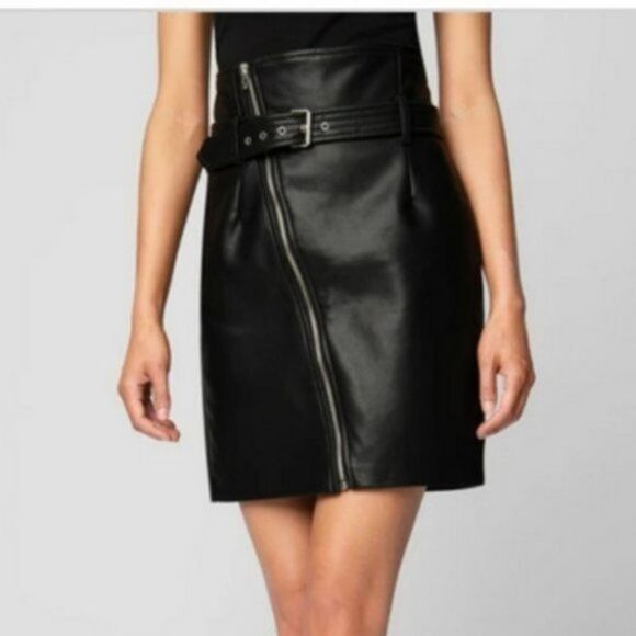 Blank NYC It Takes Two Paperbag Mini Skirt 25 NWT - Picture 3 of 7